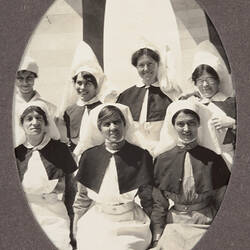 Digital Image - World War I, Group Portrait of Nurses, Egypt, 1915-1917