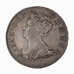 Coin - Halfcrown, Queen Anne, Great Britain, 1707 (Obverse)
