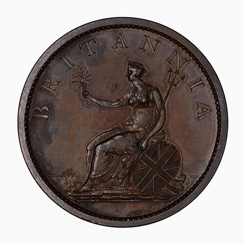 Proof Coin - Penny, George III, Great Britain, 1806 (Reverse)