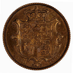 Coin - Sovereign, William IV, Great Britain, 1833 (Reverse)