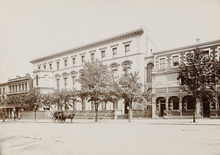 The Melbourne Club, Melbourne, Victoria, circa 1890