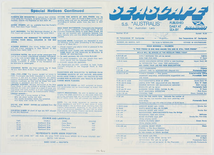 Newsletter - Seascape, 06/03/1977