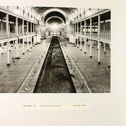 Photograph - Programme '84, Timber Floor Replacement in the Great Hall, Royal Exhibition Buildings, 2 Jul 1984