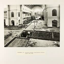 Photograph - Programme '84, Timber Floor Replacement in the Great Hall, Royal Exhibition Buildings, 29 Aug 1984