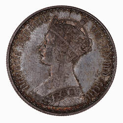 Coin - Florin, Queen Victoria, Great Britain, 1852 (Obverse)