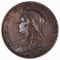 Coin - Crown, Queen Victoria, Great Britain, 1894 (Obverse)