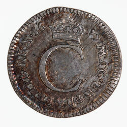 Coin - Penny, Charles II, Great Britain, 1677 (Reverse)