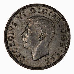 Coin - Florin (2 Shillings), George VI, Great Britain, 1937 (Obverse)