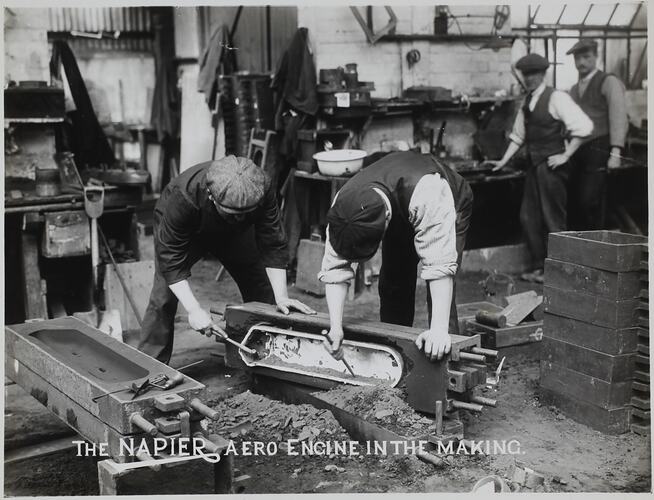 Photograph - D. Napier & Son Ltd, 'Aero Engine in the Making', England, circa 1918