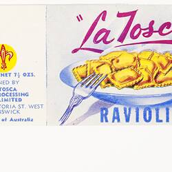 Food Label - La Tosca Ravioli, 1960s