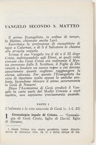 Book - Il Santo Vangelo, Rome, 1951
