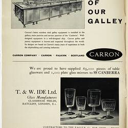 Brochure - 'SS Canberra Maiden Voyage Souvenir', P&O-Orient Line, 1961