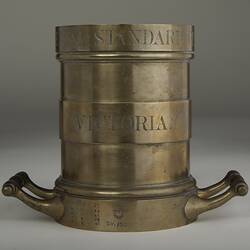 Standard Volume - Imperial Pint, Brass, Melbourne Observatory, Victoria, circa 1860s-1900s