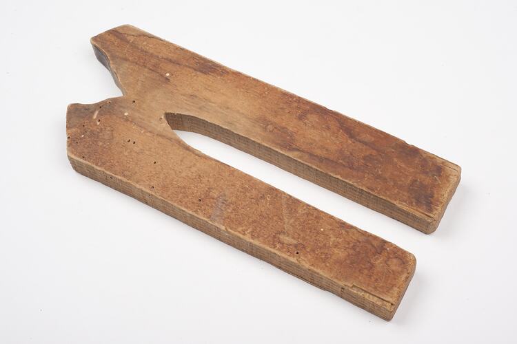 Wooden Object - Adolph Bruhn & Son, Tuning Fork Shape, circa 1970-1990