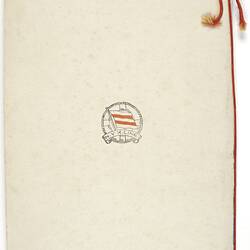 Menu - SS Kamo Maru, NYK Line, Dinner, 18 Mar 1939