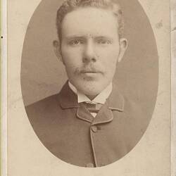 Photograph - 'Portrait of H.V. McKay, Aged About 20', Sandhurst, Victoria, 1885