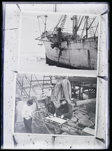 Glass Negative- Copy of Photographs of Discovery II, Antarctica Relief Expedition, 1935-1936