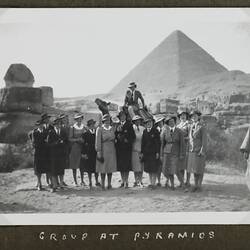 Photograph - Group Portrait at Pyramids, Giza, Egypt, World War II, 1939-1943