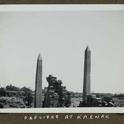 Photograph - 'Obelisks at Karnak', Luxor, Egypt, World War II, 1939-1943