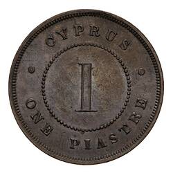 Coin - 1 Piastre, Cyprus, 1879