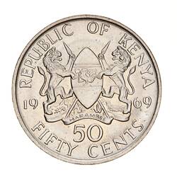 Coin - 50 Cents, Kenya, 1969