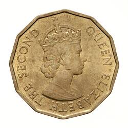 Coin - 3 Pence, Fiji, 1964
