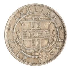Coin - 1/2 Penny, Jamaica, 1870
