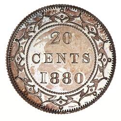 Proof Coin - 20 Cents, Newfoundland, 1880