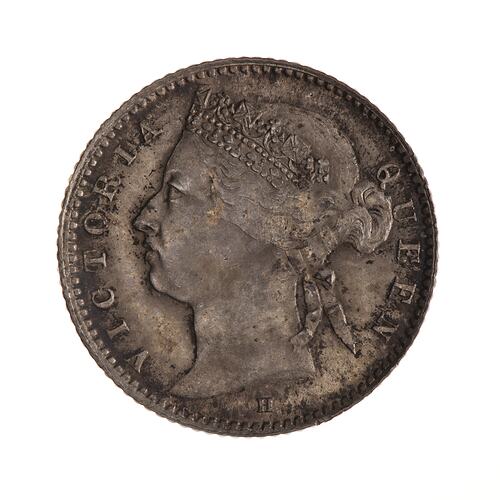 Coin - 10 Cents, Straits Settlements, 1874