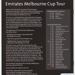 Booklet - Racing Victoria, Phar Lap 75th Anniversary