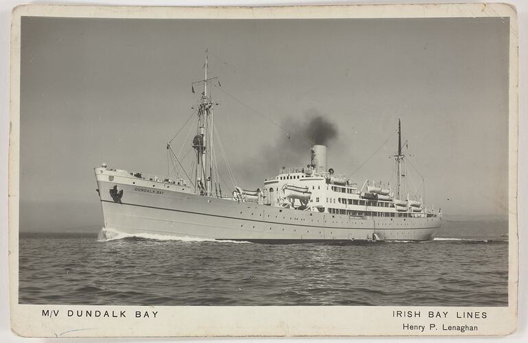 Postcard - MV Dundalk Bay, Irish Bay Lines
