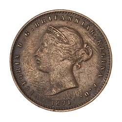 Coin - 1/26 Shilling, Jersey, Channel Islands, 1871