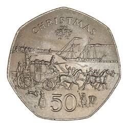 Coin - 50 Pence, Isle of Man, 1980