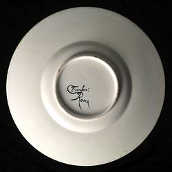Back of plate with Tanfani Roma mark.