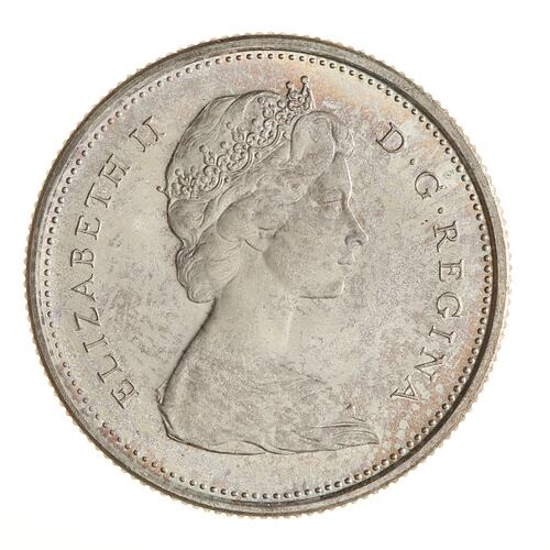 Coin - 25 Cents, Canada, 1967
