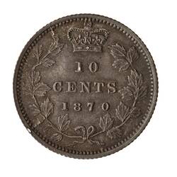 Coin - 10 Cents, Canada, 1870