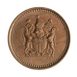 Coin - 1 Cent, Rhodesia, 1973