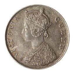Coin - 1 Rupee, India, 1862