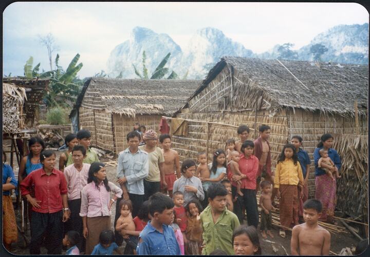 Group of Khmer Families, Site 8 Refugee Camp, Thailand, May 1987