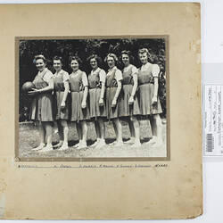 Photograph - Kodak Australasia Pty Ltd, KOdak basketball team, circa 1948