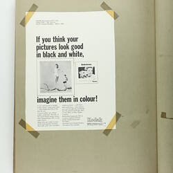 HT 32441, Scrapbook - Kodak Australasia Pty Ltd, 'Sporting Mag & Islands', Advertising Clippings, Coburg, 1964-67 (MANUFACTURING & INDUSTRY)