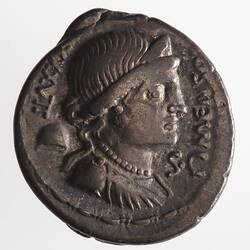Coin - Denarius, L. Farsuleius Mensor, Ancient Roman Republic, 75 BC