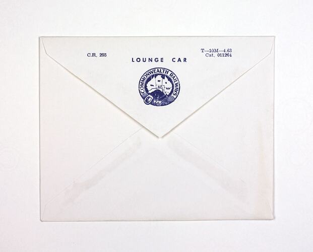 Envelope - 'Lounge Car', Commonwealth Railways