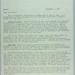 Newsletter - 'Australian Migration Newsletter', 2 Dec 1960