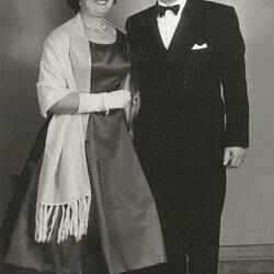 Digital Photograph - Barbara & John Woods, Dressed for Foy & Gibsons' Ball, Melbourne, 1959