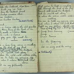 Notebook - Girl Guides Reference Material, Lucy Hathaway. England, circa 1940s