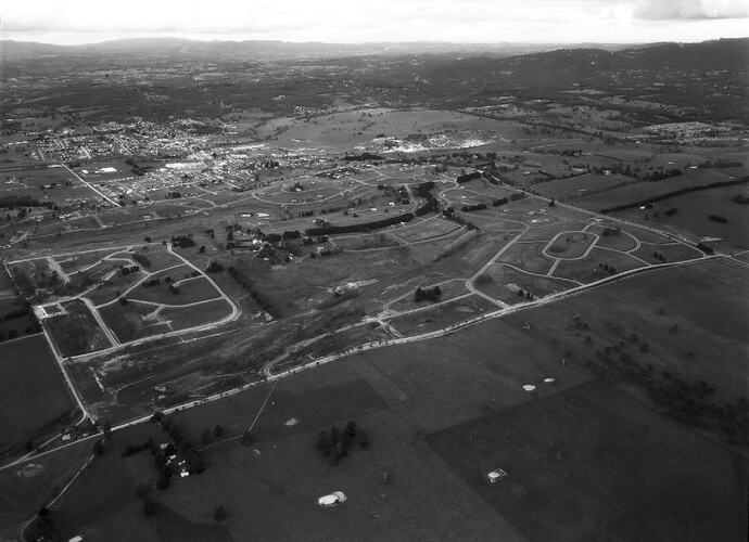 Negative - Aerial View of Lilydale & Surrounding Area, Victoria, 20 Jul 1968