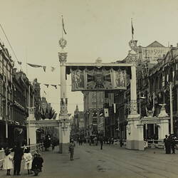 Photograph - Federation Celebrations, 'The German Citizens Arch, Collins Street', Melbourne, May1901