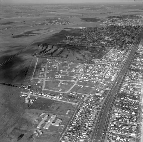 Negative - Aerial View of Aspendale & Edithvale, Victoria, 1964