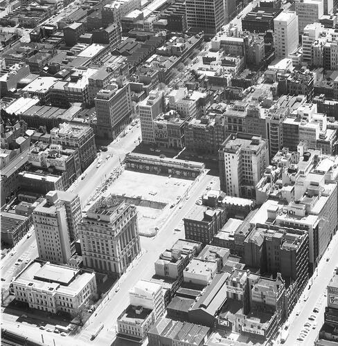 Negative - Aerial View of Melbourne, 1950-1960